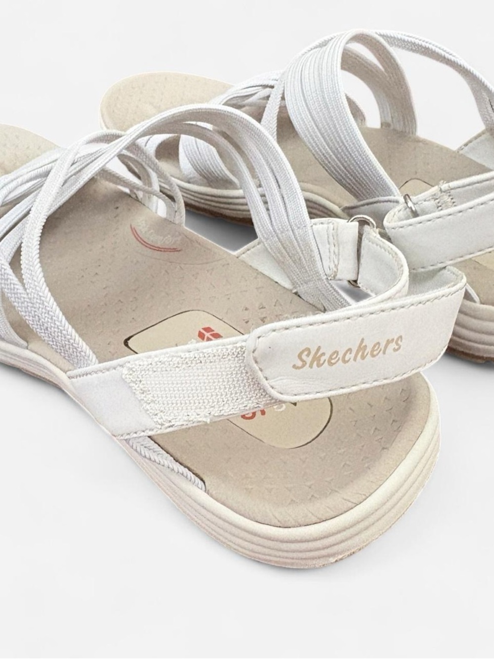 Skechers Reggae Cup Smitten By You Sandals, Grey, Women's 9 - Picture 3 of 7